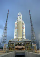 Ariane 5 sur son pas de tir
