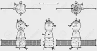 Plan de la capsule Soyouz