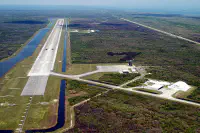 Piste pour atterissage Navette au Kennedy space center en Floride